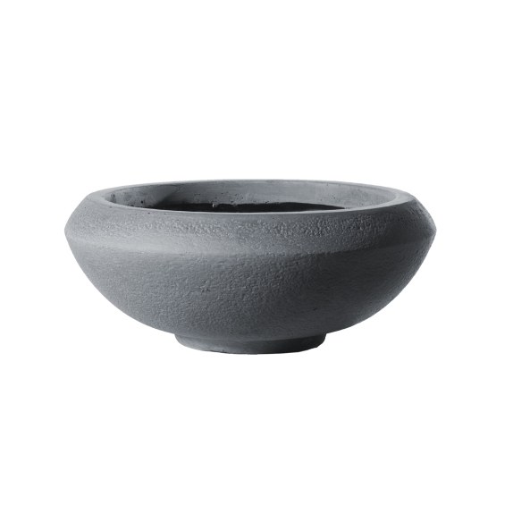 Supergreens Γλάστρα Πήλινη Οβάλ "Bastion" Γκρι L 55x55x23...