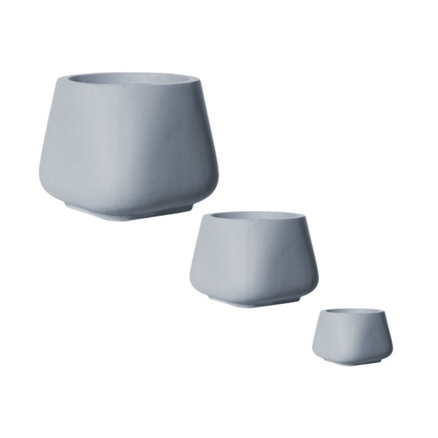 Supergreens Γλάστρα Πήλινη Οβάλ "Regal" Γκρι S...