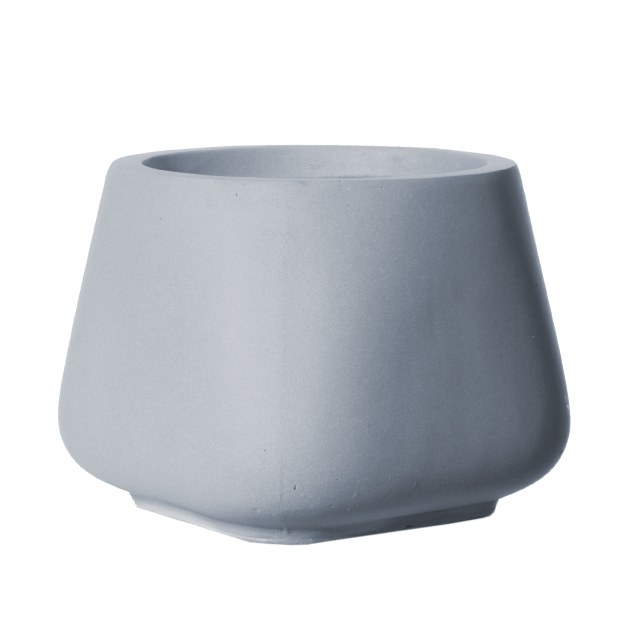 Supergreens Γλάστρα Πήλινη Οβάλ "Regal" Γκρι L...