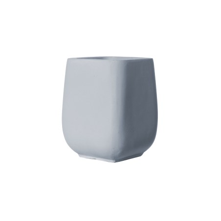 Supergreens Γλάστρα Πήλινη Κάθετη "Regal" Γκρι S 21x21x26 εκ.