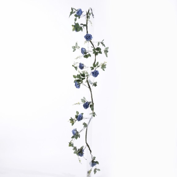Supergreens Τεχνητή Γιρλάντα Τριαντάφυλλο Garden Μπλε 240...