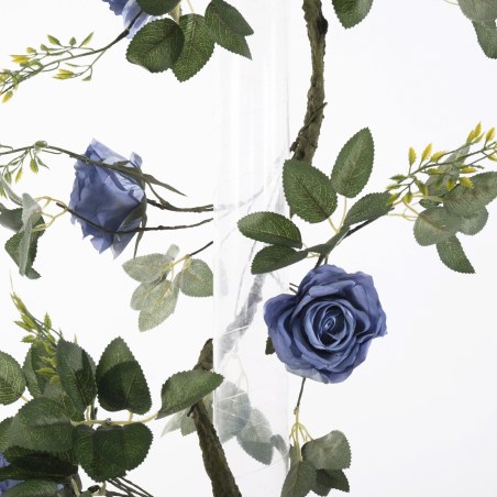 Supergreens Τεχνητή Γιρλάντα Τριαντάφυλλο Garden Μπλε 240 εκ.