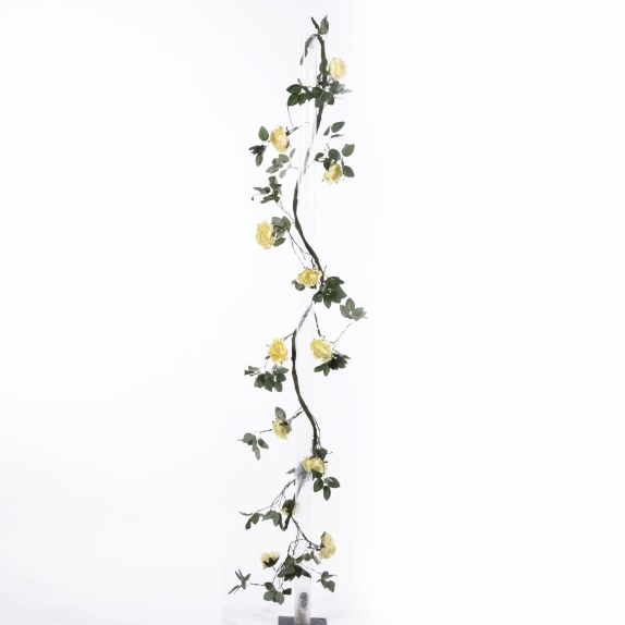 Supergreens Τεχνητή Γιρλάντα Τριαντάφυλλο Garden Κίτρινη...