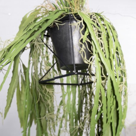 Supergreens Τεχνητή Κρεμαστή Ρίζα/Φωτιστικό Επίφυλλο "Dama Noce" Πράσινη 106 εκ.