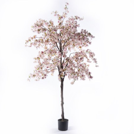 Supergreens Τεχνητό Δέντρο Κερασιά "Prunus" Ροζ 120x120x220 εκ.