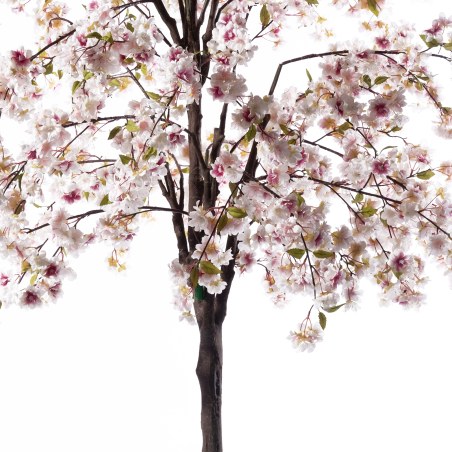 Supergreens Τεχνητό Δέντρο Κερασιά "Prunus" Ροζ 120x120x220 εκ.