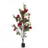 Supergreens Τεχνητό Δέντρο Τριανταφυλλιά "Galica" Κόκκινο 65x70x170 εκ.