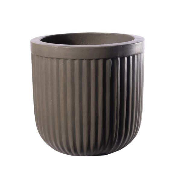 Supergreens Γλάστρα Τσιμεντένια Στρογγυλή "Gaia" Φυσική...