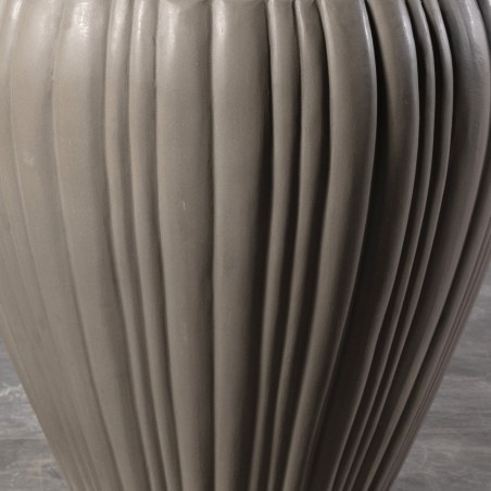 Supergreens Γλάστρα Τσιμεντένια Στρογγυλή "SolidFlora" Φυσική 55x55x50 εκ.