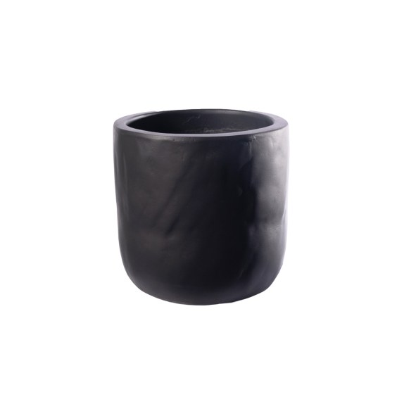 Supergreens Γλάστρα Τσιμεντένια Στρογγυλή "Gaze" Μαύρη...