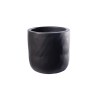 Supergreens Γλάστρα Τσιμεντένια Στρογγυλή "Gaze" Μαύρη 25x25x25 εκ.
