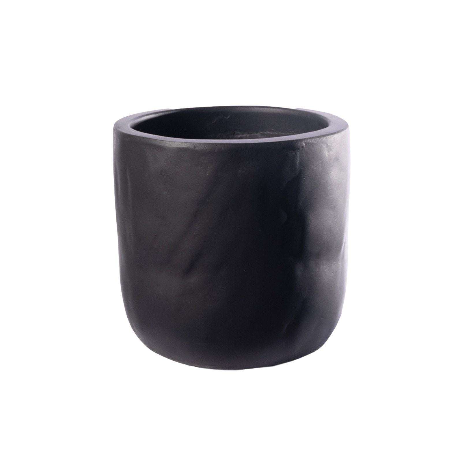 Supergreens Γλάστρα Τσιμεντένια Στρογγυλή "Gaze" Μαύρη 30x30x30 εκ.