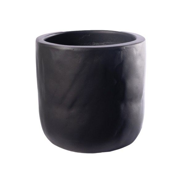 Supergreens Γλάστρα Τσιμεντένια Στρογγυλή "Gaze" Μαύρη...