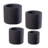 Supergreens Γλάστρα Τσιμεντένια Κύλινδρος "Fysi" Μαύρη 20x20x18 cm