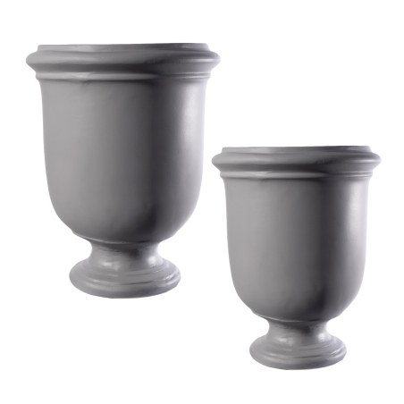 Supergreens Αμφορέας Τσιμεντένιος "Opulentia" Γκρι 46x46x55 εκ.