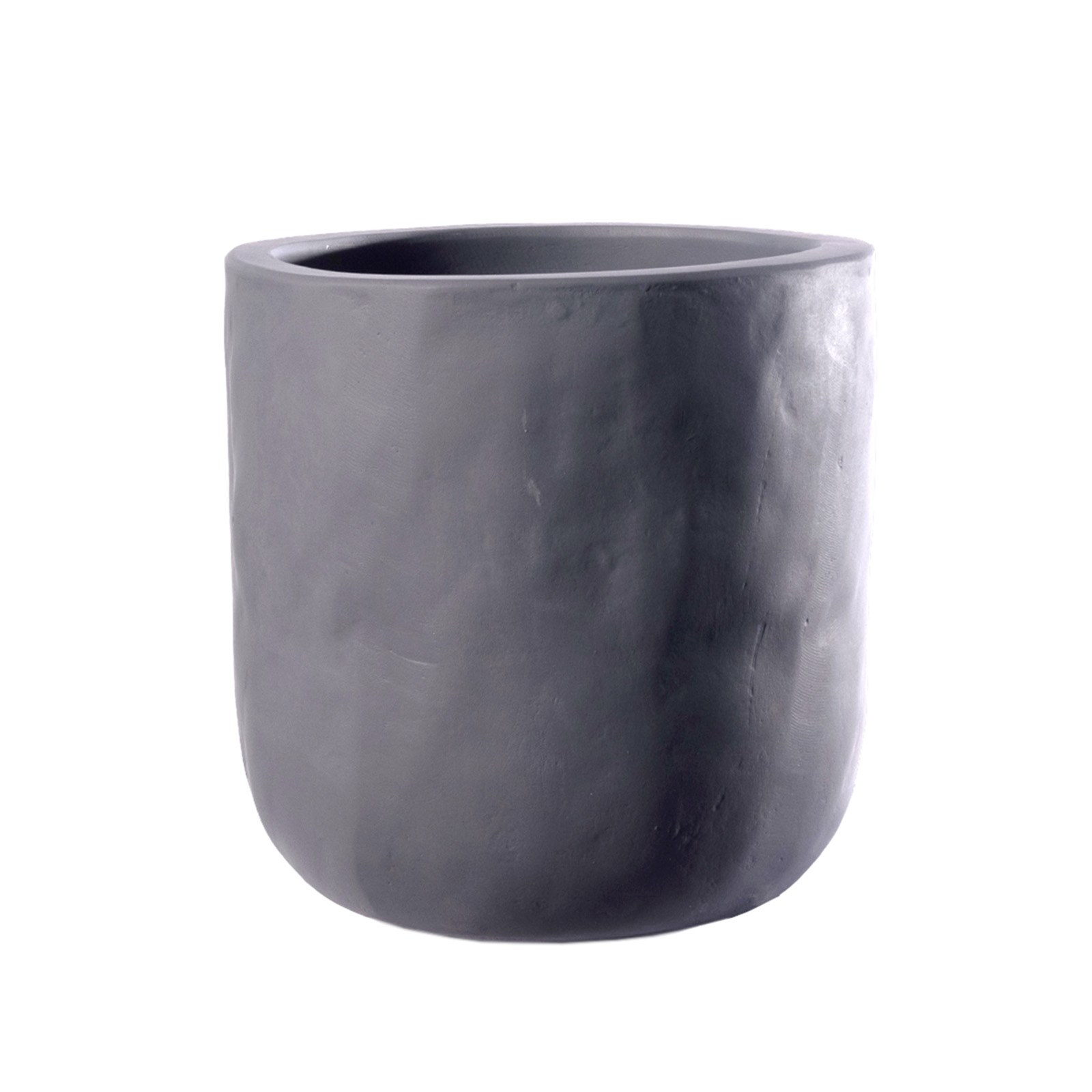 Supergreens Γλάστρα Τσιμεντένια Στρογγυλή "StoneCast" Γκρι 38x38x38 εκ.