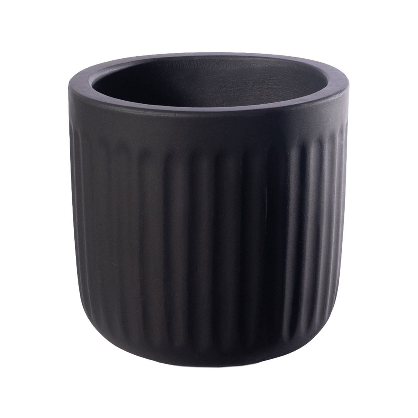 Supergreens Γλάστρα Τσιμεντένια Στρογγυλή "UrbanBloom" Μαύρη 40x40x37 εκ.