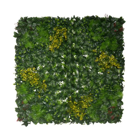 Supergreens Τεχνητή Φυλλωσιά Φίκος με Κίτρινα Άνθη Πράσινη 100x100 εκ.