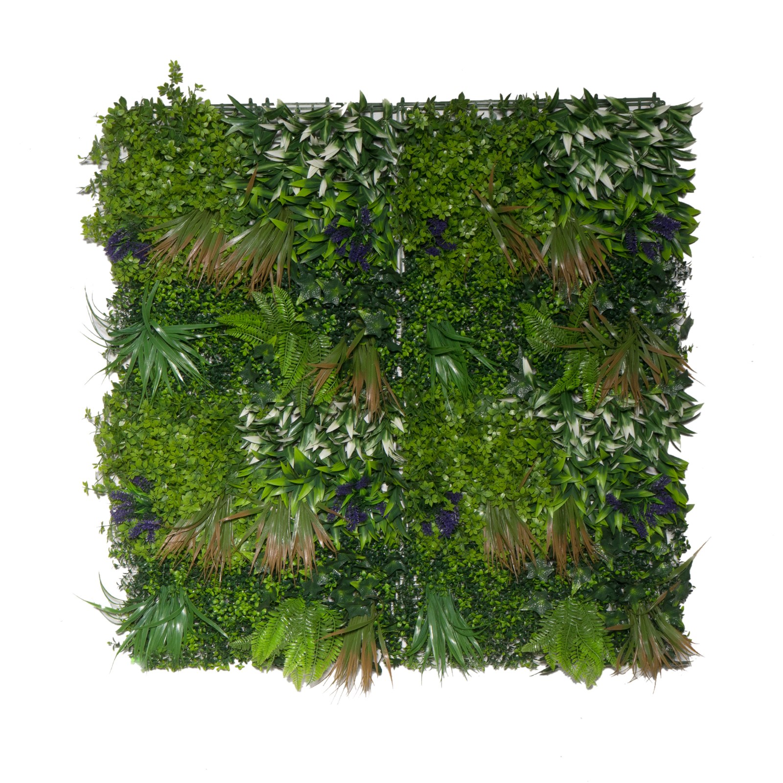 Supergreens Τεχνητή Φυλλωσιά Φτέρη Mix με Μωβ Άνθος 100x100 εκ.