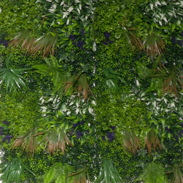 Supergreens Τεχνητή Φυλλωσιά Φτέρη Mix με Μωβ...