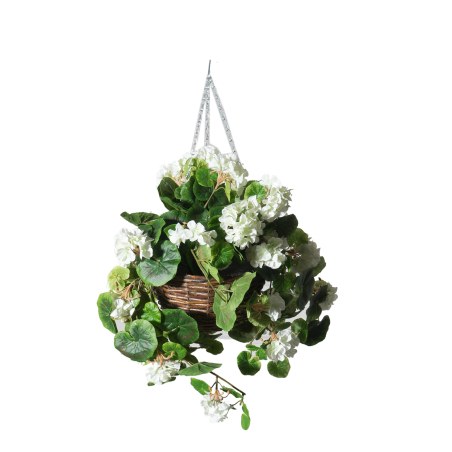 Supergreens Τεχνητό Κρεμαστό Γεράνι Λευκό 70 εκ.