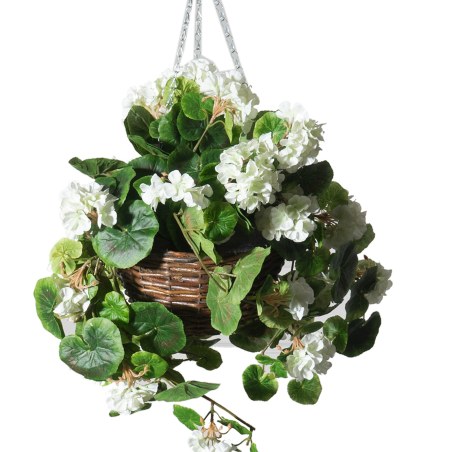 Supergreens Τεχνητό Κρεμαστό Γεράνι Λευκό 70 εκ.