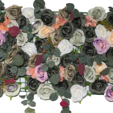 Supergreens Τεχνητή Φυλλωσιά Τριαντάφυλλο με Ορτανσία Πράσινη 50x50 εκ.