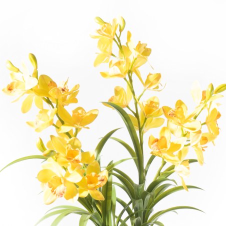 Supergreens Τεχνητό Φυτό Ορχιδέα "Cymbidium Orchid" Κίτρινο 80 εκ.