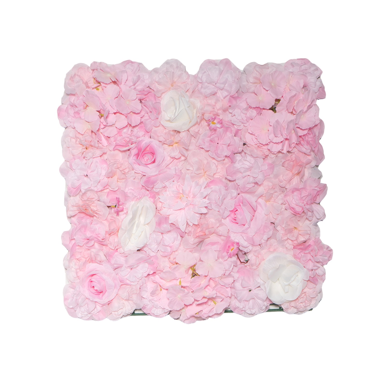 Supergreens Τεχνητή Φυλλωσιά Τριαντάφυλλο με Ορτανσία Ροζ 50x50 εκ.