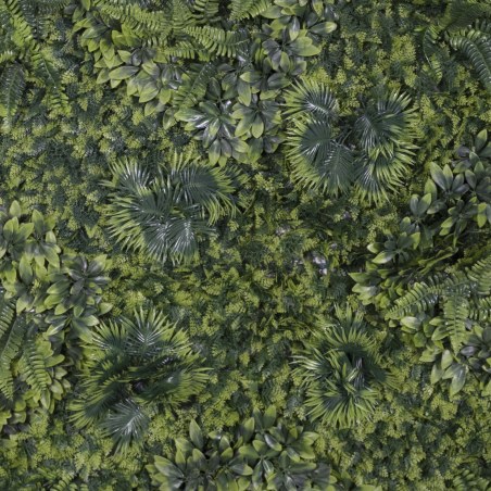 Supergreens Τεχνητή Φυλλωσιά Φτέρη με Φίκο "Floris" 100x100 εκ.