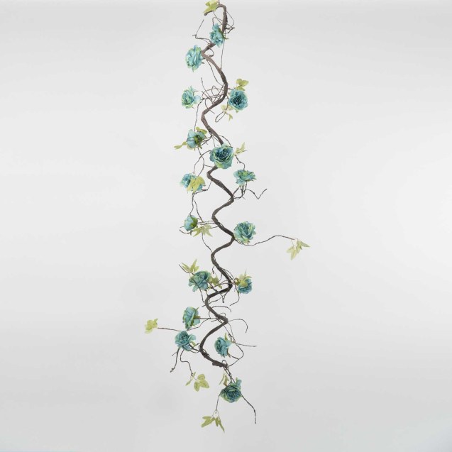 Supergreens Τεχνητή Γιρλάντα Παιώνια Γαλάζια...