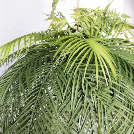 Supergreens Τεχνητή Κρεμαστή Ρίζα/Φωτιστικό Αρέκα "Malagasy" Πράσινη 142 εκ. RIZA