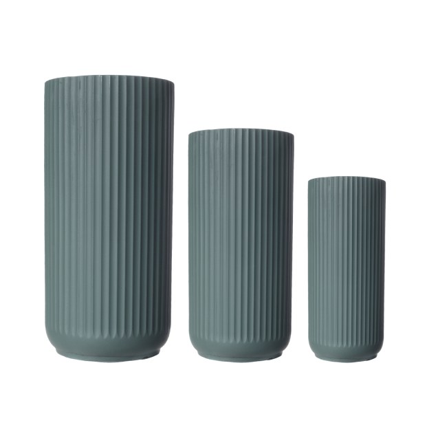 Supergreens Γλάστρα Πήλινη Κύλινδρος "Stripe"...