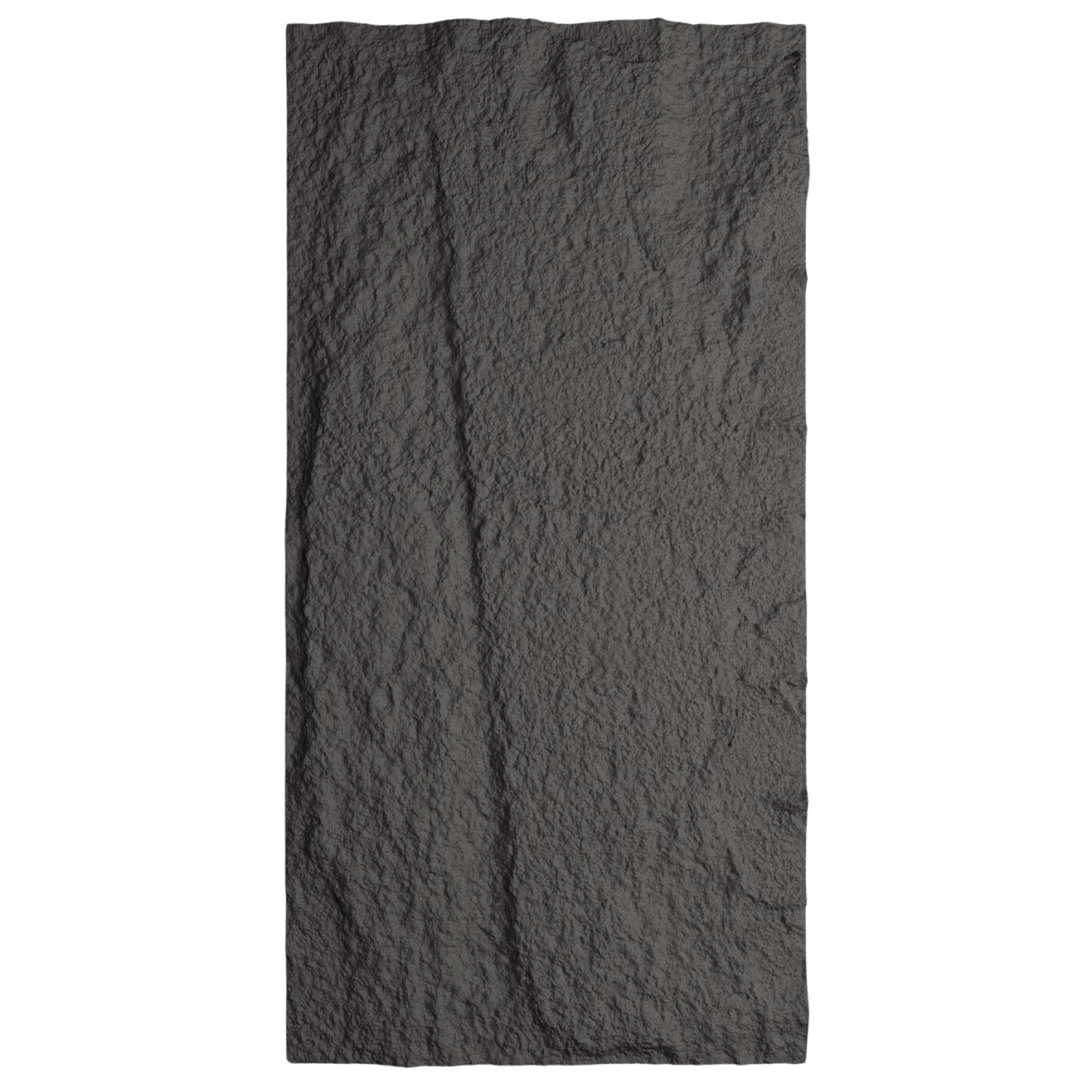 Supergreens Τεχνητός Τοίχος PU Stone "Obsidian" Ανοιχτό Μαύρο 120x60x3 εκ.