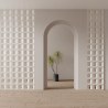 Supergreens Τεχνητός Τοίχος PU Gap "Window" Ανοιχτό Μαύρο 120x60x3 εκ.