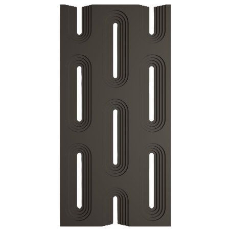 Supergreens Τεχνητός Τοίχος PU Gap "Oval" Ανοιχτό Μαύρο 120x60x3 εκ.