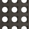 Supergreens Τεχνητός Τοίχος PU Gap "Circle" Ανοιχτό Μαύρο 120x60x3 εκ.