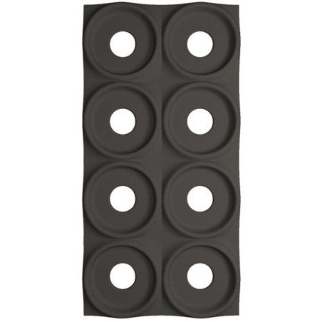 Supergreens Τεχνητός Τοίχος PU Gap "Dots" Ανοιχτό Μαύρο 120x60x3 εκ.