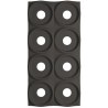 Supergreens Τεχνητός Τοίχος PU Gap "Dots" Ανοιχτό Μαύρο 120x60x3 εκ.