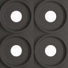 Supergreens Τεχνητός Τοίχος PU Gap "Dots" Ανοιχτό Μαύρο 120x60x3 εκ.