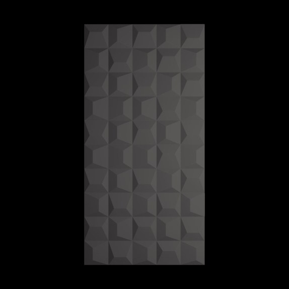 Supergreens Τεχνητός Τοίχος PU Geometry "Pyramid" Ανοιχτό Μαύρο 120x60x2,5 εκ.