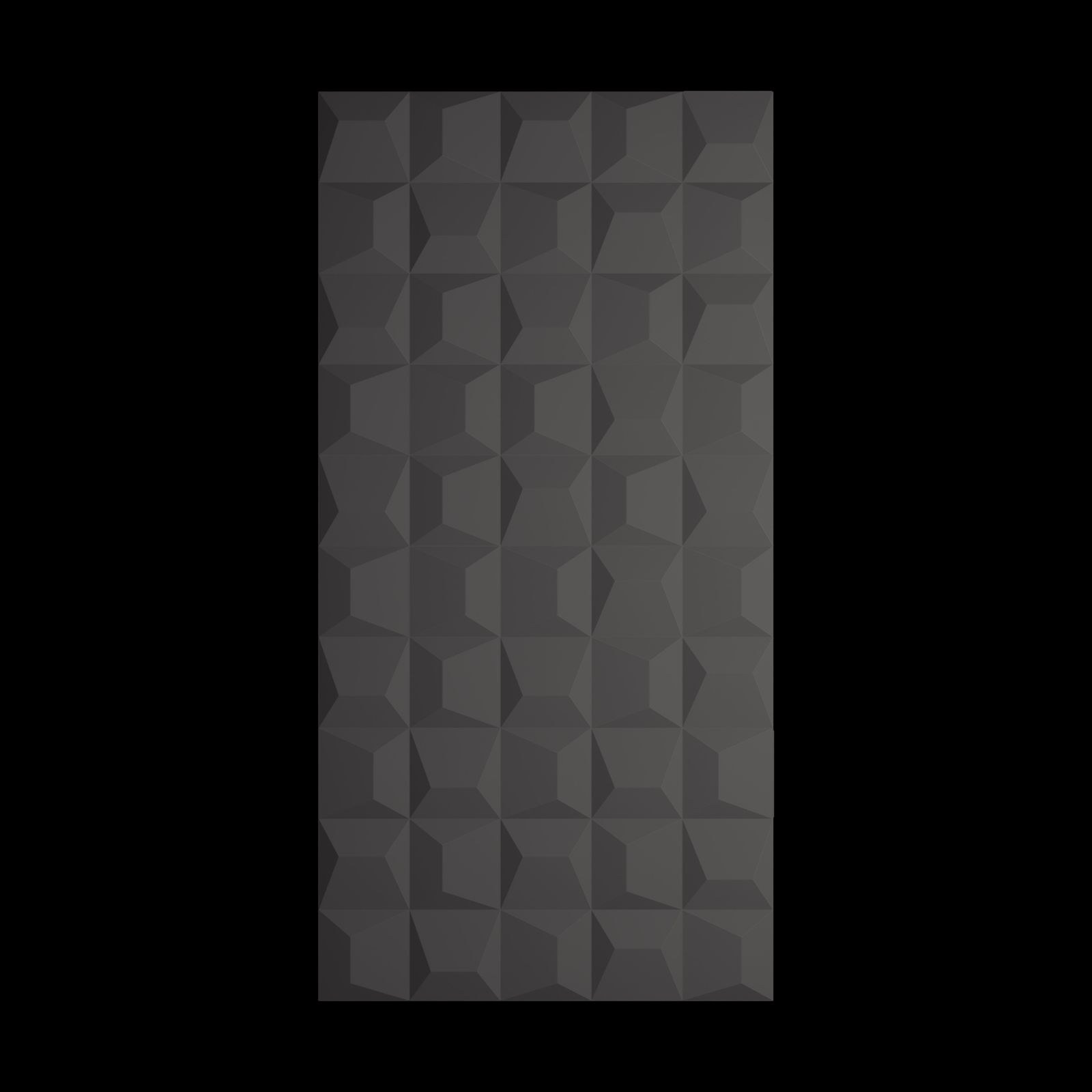 Supergreens Τεχνητός Τοίχος PU Geometry "Pyramid" Ανοιχτό Μαύρο 120x60x2,5 εκ.