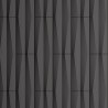 Supergreens Τεχνητός Τοίχος PU Geometry "Tile" Ανοιχτό Μαύρο 120x60x2,5 εκ.