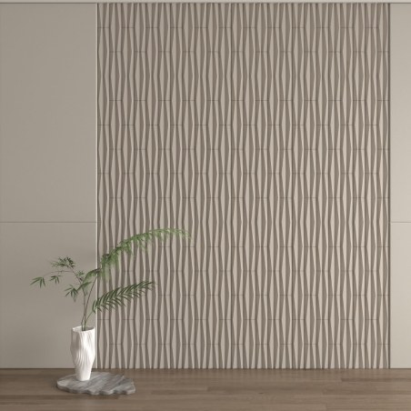Supergreens Τεχνητός Τοίχος PU Geometry "Tile" Ανοιχτό Μαύρο 120x60x2,5 εκ.