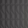 Supergreens Τεχνητός Τοίχος PU Geometry "Wave" Ανοιχτό Μαύρο 120x60x2,5 εκ.