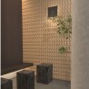 Supergreens Τεχνητός Τοίχος PU Geometry "Wave" Ανοιχτό Μαύρο 120x60x2,5 εκ.
