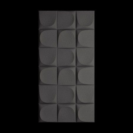 Supergreens Τεχνητός Τοίχος PU Geometry "Arch" Ανοιχτό Μαύρο 120x60x2,5 εκ.