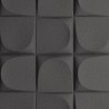 Supergreens Τεχνητός Τοίχος PU Geometry "Arch" Ανοιχτό Μαύρο 120x60x2,5 εκ.