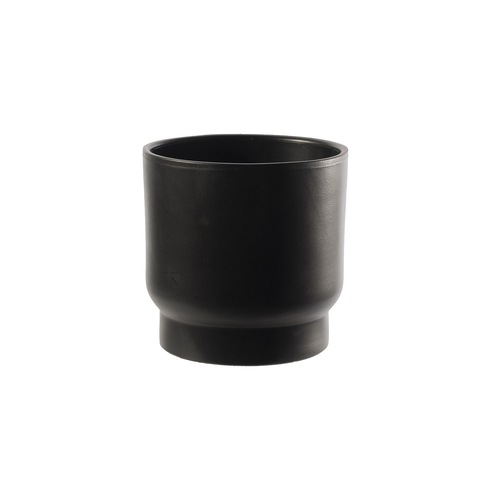 Supergreens Κασπώ Τερακότα Κυλινδρικό "Riva" Μαύρο 22x20 εκ.