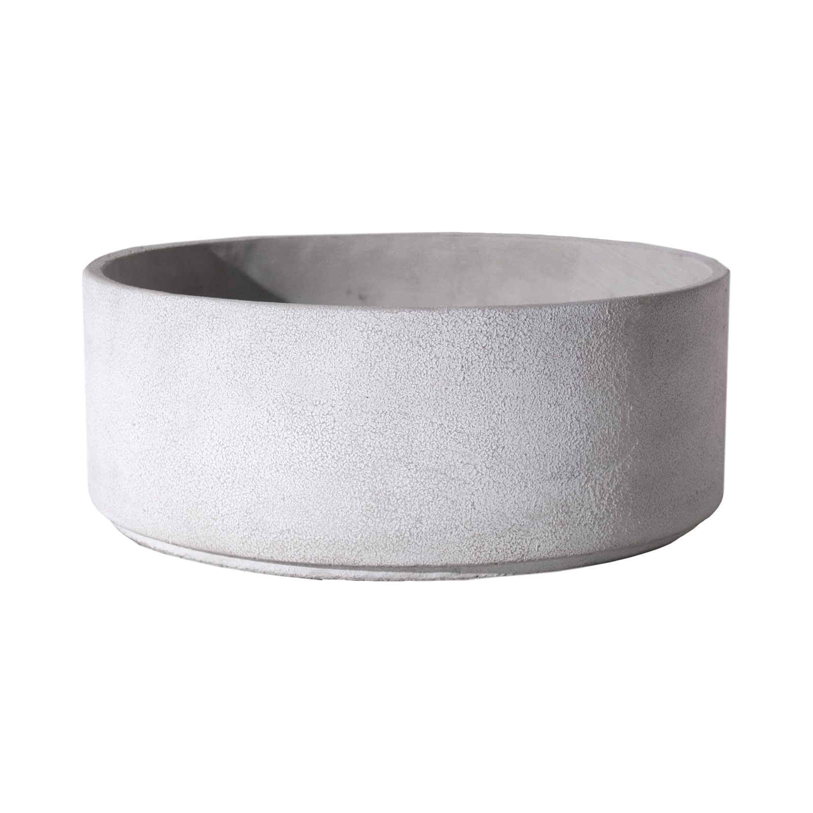 Supergreens Κασπώ Τσιμεντένιο Στρογγυλό "Venezia" Ανοιχτό Γκρι 38x15.5 εκ.